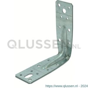 GB 07226 hoekanker met ril 125x125 mm 46x2,5 mm sendzimir verzinkt 20x10 mm 07226.0050