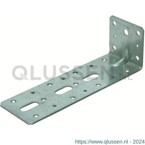 GB 072385 hoekanker met ril 60x180 mm 60x2,5 mm sendzimir verzinkt 3/25x11 mm 072385.0050