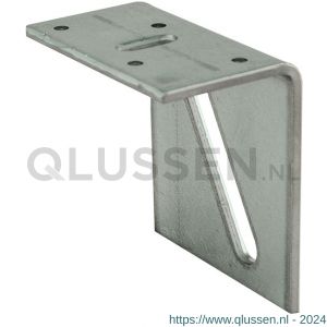 GB 072403 hoekanker zwaar diagonaal slobgat 45x80 mm 72x4 mm zink-magnesium 11x67 mm diagonaal 072403.0075