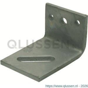 GB 0758768 hoek-anker zwaar diagonaal slobgat type 74 60x100 mm 70x8 mm thermisch verzinkt 50x13 mm diagonaal 0758768.0025