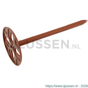 GB 3325140 isolatie instortplug anker diameter 5 mm bruin 140 mm 81-100 mm diameter 8 mm nylon 3325140.0125