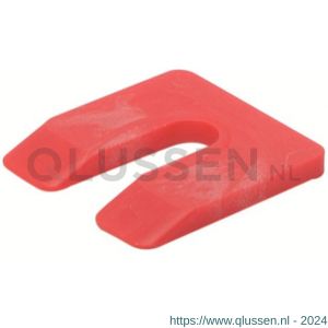 GB 34605 uitvulplaatje rood zak 5 mm 50x50 mm kunststof in zakverpakking 34605.B003