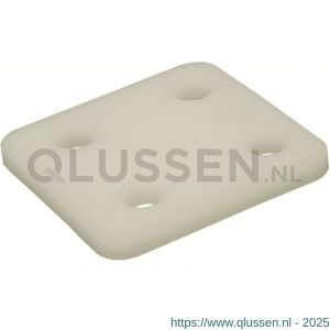 GB 34706 drukplaat zonder sleuf transparant 6 mm 70x70 mm kunststof in zakverpakking 34706.B048