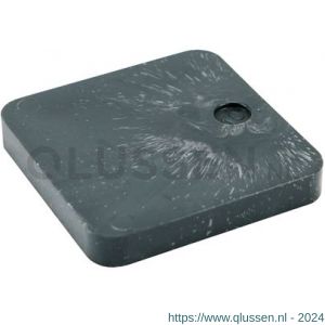 GB 34803 hogedrukplaat 3 mm 70x70 mm zwart ABS in zakverpakking 34803.B006