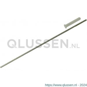 GB 3799300 slagspouwanker inclusief plug met golfprofiel 300 mm SL 5 mm diameter 4 mm RVS 316 OG 3799300.0250