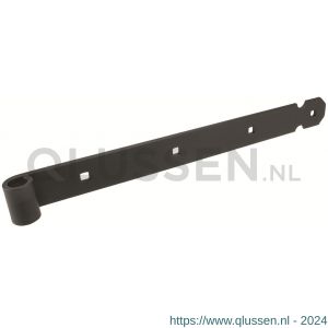 GB 42815 heng vierkante gaten voor pen diameter 16 mm 800 mm 45x6 mm epoxy coating zwart 7/9x9 mm 42815.B001