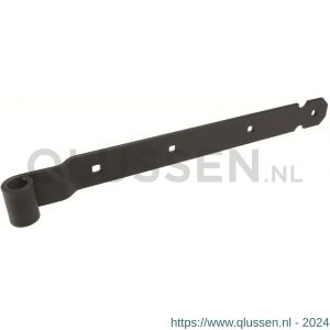 GB 449119 heng vierkante gaten voor vlakwerk voor pen diameter 16 mm 1000 mm 45x6 mm epoxy coating zwart 8/9x9 mm 449119.B001