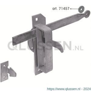 GB 71457 Wieringermeer klinkstel ringetje 5 mm thermisch verzinkt 71457.0001