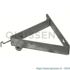 GB 72463 deuropvangbeugel standaard met toebehoren 275x250x220 mm 40x4 mm RVS 304 32x9/16-17x9 mm open 72463.B001