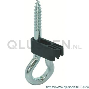 GB 80040001 veiligheidschommelhaak houtdraad HT 10,6 130x22 mm diameter 10,6 mm elektrolytisch verzinkt 80040001.0010