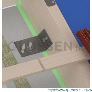 GB 072350 hoekanker 50x110 mm 60x3 mm sendzimir verzinkt 32x11-2/40x11 mm diagonaal 072350.0100