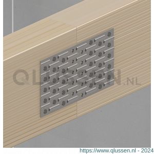 GB 072620 spijkerplaat 106x106 mm 1,25 mm sendzimir verzinkt 072620.0050