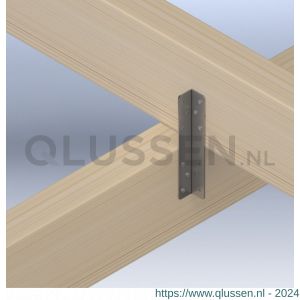 GB 07935 kruiskoppeling 200 mm 30x30x2 mm sendzimir verzinkt 07935.0050