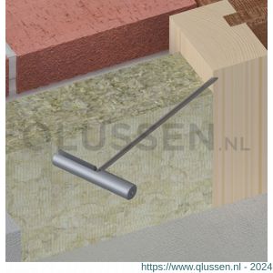 GB 39009 indraaihulpstuk voor kozijnanker 25x25 mm diameter 6-30 mm geel gepassiveerd 39009.0001