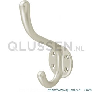 Hermeta 0010 garderobe hoed- en jashaak enkel nieuw zilver 0010-02