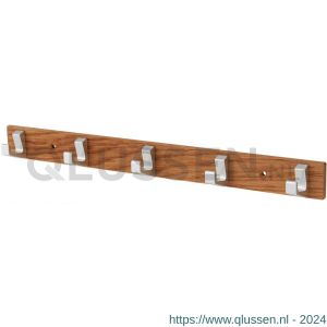 Hermeta 0655 handdoekrek 5 haaks hout-aluminium 0655-36