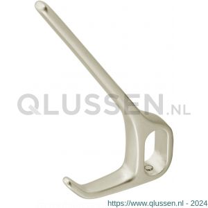 Hermeta 1220 garderboebuis hoed- en jashaak enkel Gardelux 1 nieuw zilver 1220-02