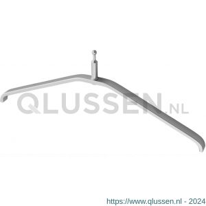 Hermeta 1260 garderobe kledinghanger kogel Gardelux 1 voor garderobebuis 1011 naturel 1260-01