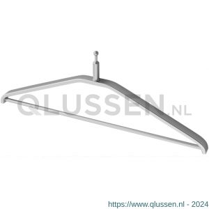 Hermeta 1261 garderobe kledinghanger kogel Gardelux 1 voor garderobebuis 1011 naturel 1261-01