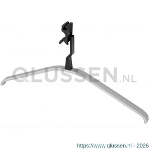 Hermeta 1264 garderobe kledinghanger Gardelux 2 niet uitneembaar mat naturel 1264-11