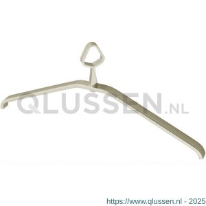 Hermeta 1266 garderobe kledinghanger Gardelux 1 niet uitneembaar nieuw nieuw zilver 1266-02