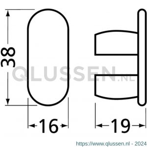 Hermeta 1291 garderobebuis eindstop Gardelux 1 buis 1010 nieuw zilver EAN sticker 1291-02E