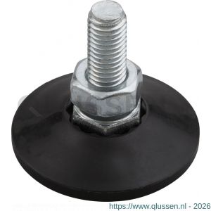 Hermeta 1366 garderobe bouwprofiel stelvoet M10 zwart 1366-80