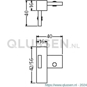 Hermeta 2135 garderobelijst hoek binnen Gardelux 2 lijst 2000 wit 2135-79