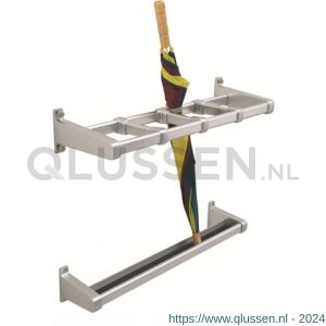 Hermeta 2280 paraplustandaard Gardelux 1 wandmontage 60 cm nieuw zilver 2280-02