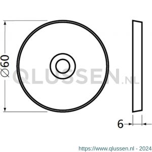 Hermeta 3533 leuninghouder zuil D=20 mm L=100 mm 2x M8 naturel 3533-01