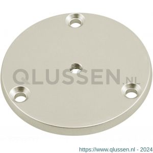 Hermeta 3567 leuninghouder rozet 82 mm met 3 verzonken gaten nieuw zilver EAN sticker 3567-02E