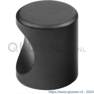 Hermeta 3731 cilinder meubelknop 20x23 mm M4 zwart EAN sticker 3731-70E