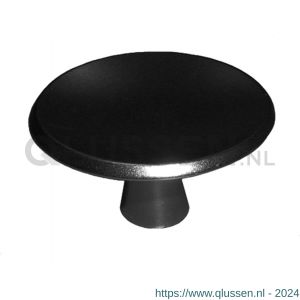 Hermeta 3751 meubelknop rond 30 mm met bout M4 zwart EAN sticker 3751-70E