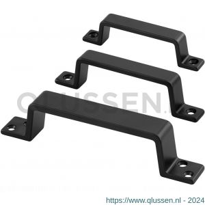 Hermeta 4201 hand- en meubelgreep 110 mm opschroevend mat zwart EAN sticker 4201-18E