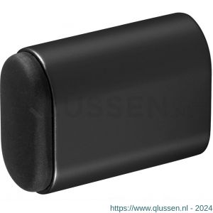 Hermeta 4702 deurbuffer ovaal 50 mm mat zwart EAN sticker 4702-18E
