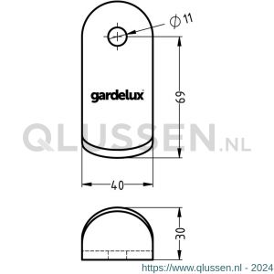 Hermeta 2252 garderobe Life Hook jashaak 1-tak voor staande kapstok 2250 mat naturel 2252-11