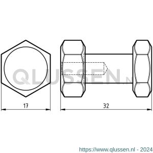 Hermeta X'Tenz X002 haak Ctrl Bolt S handdoekhaak mat zwart set 3 stuks X002.01-18