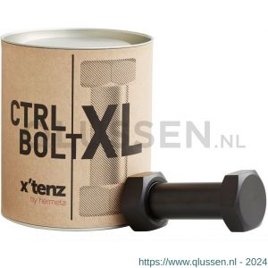 Hermeta X'Tenz X002 haak Ctrl Bolt XL handdoekhaak mat zwart X002.04-18