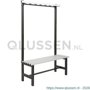 Hermeta 3075 zitbank banksteun Gardelux type 5 Gardelux vrijstaand zwart 3075-70