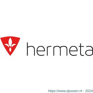Hermeta 3502 leuninghouder 65 mm vlakzadel nieuw zilver EAN sticker 3502-02E