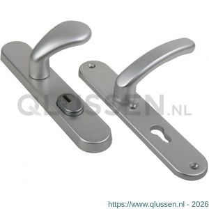 Ami VHB 250/15-173-378 KT veiligheids Rotaveer kruk-kruk langschildgarnituur SKG*** kerntrekbeveiliging ovaal VHB 173/378 Rota 250/15 buiten kerntrek KT 92 en binnen profielcilinder PC 92 Irox deurdikte 38-42 mm Archi Design 623347