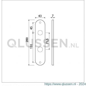 Ami 200/1/7 langschild aluminium RC 22,5-73.5 F1 212122