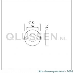 Ami 3 RH krukrozet aluminium rond krukgat F1 216200