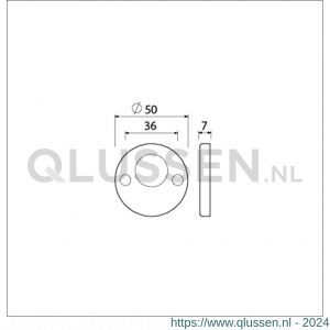 Ami 3 RH cilinderrozet aluminium rond RC F1 216209