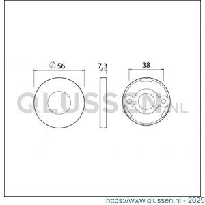 Ami Klik rond krukrozet aluminium krukgat F1 216600