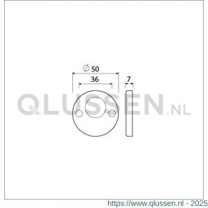 Ami 3 RH cilinderrozet aluminium rond RC F2 226209