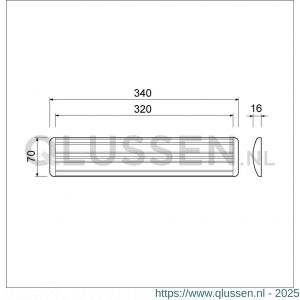 Ami EP 990 tochtklep aluminium F2 met 4 schroeven SPS 3.5x13 mm 400270