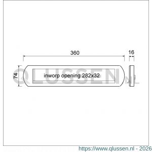 Ami EP 970 briefplaat met veer aluminium deurdikte 38-42 mm F1 Climate Comfort 400560