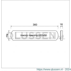 Ami EP 970 briefplaat met veer aluminium deurdikte 58-62 mm F1 Climate Comfort 400562