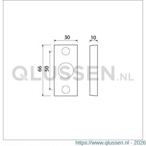 Ami 65/30 smalrozet aluminium gegoten krukgat R6,5 hartafstand 50 mm F1 510026